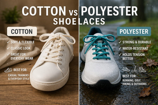cotton vs polyester shoelaces comparison UK
