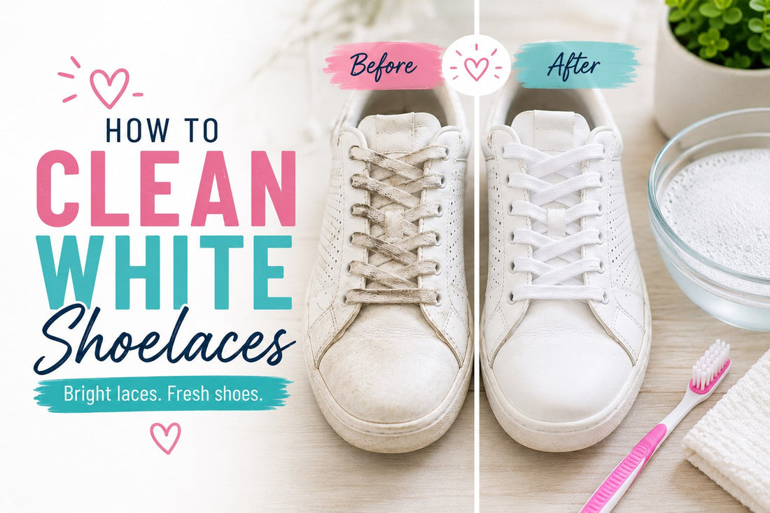 how to clean white shoelaces and make them look bright again