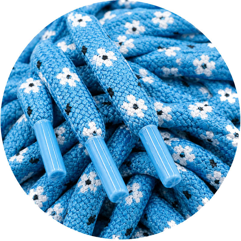 🔵 Blue Shoelaces